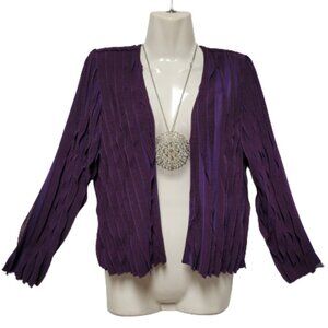 Purple Crop jacket, Bolero Jacket -  Size S